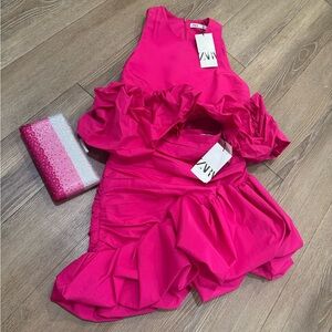 Zara hot pink set